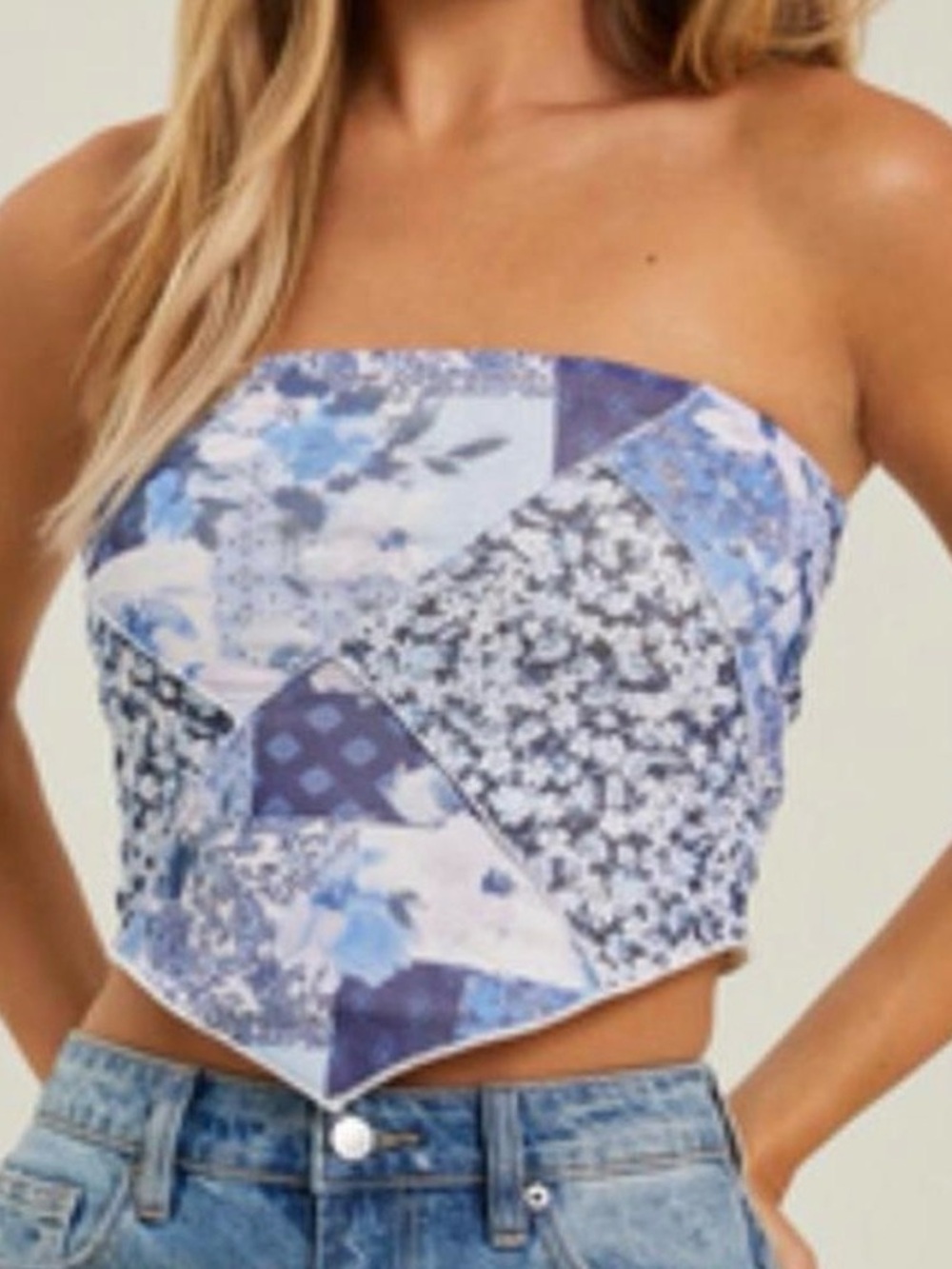 Jasmine Patchwork Tube Top Altar’d State